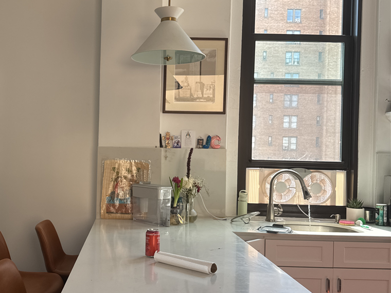 Kitchen before cleaning